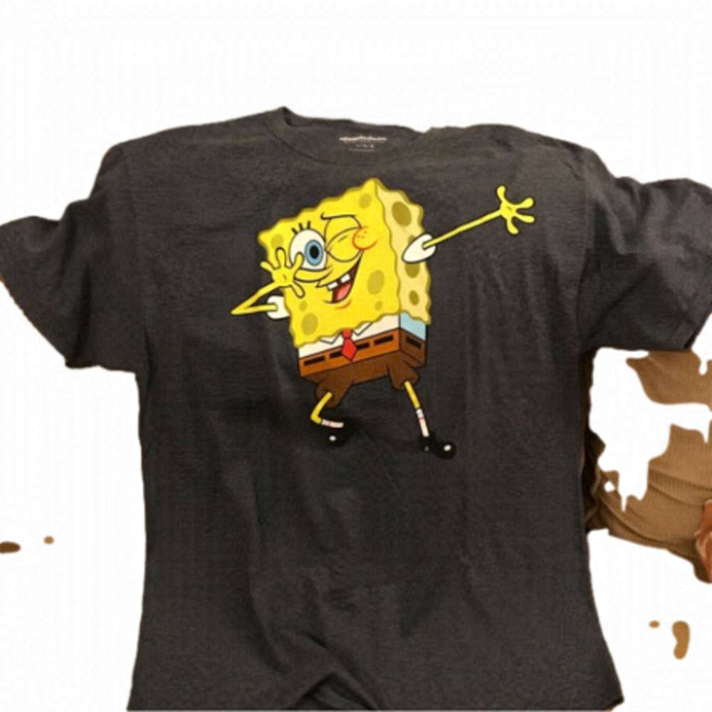NICKELODEON Sponge Bob Square Pants T shirt.  Blue.  Men’s size large